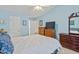 Spacious bedroom with lots of storage, closet space, and carpeted floors at 605 Wyndham Dr, Fuquay Varina, NC 27526