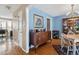 Charming dining area with classic furniture and a beautiful hardwood floor at 605 Wyndham Dr, Fuquay Varina, NC 27526