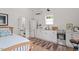 Cozy kitchenette with stainless steel appliances conveniently situated next to the bedroom at 711 S East Street St, Raleigh, NC 27601
