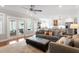 The living area includes easy access to both the kitchen and porch areas at 711 S East Street St, Raleigh, NC 27601