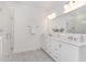 Elegant bathroom features a dual vanity, glass shower, and modern finishes at 724 Red Arrow Dr, Knightdale, NC 27545