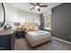 A vibrant bedroom with robot decor and a playful design at 752 Ben Ledi Ct, Raleigh, NC 27603