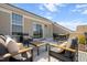 Inviting outdoor patio with comfortable seating and ample space for entertaining at 10210 Sablewood Drive # 112, Raleigh, NC 27617
