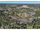 Beautiful aerial view highlighting property boundary line in tranquil wooded area at 1301 Flying Hawk Rd, Apex, NC 27523