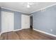 Bedroom with closet and a doorway at 1506 N Mebane St, Burlington, NC 27217