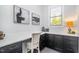 Functional home office with built-in desk and storage, accented by stylish decor at 1515 Spring Overlook Ln, Hillsborough, NC 27278