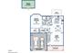 Detailed floor plan showcasing kitchen, dining, living spaces, and primary bedroom layout at 1613 Osprey Ridge Dr, Willow Springs, NC 27592