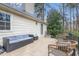 Relaxing outdoor patio with comfortable seating, perfect for enjoying the outdoors at 256 Marilyn Cir, Cary, NC 27513