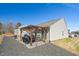Backyard view showcasing a pergola covered patio area at 31 Harrow Ter, Roxboro, NC 27574
