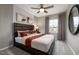 Inviting bedroom with a large bed, warm colors, and soft lighting at 408 Providence Spring Ln, Fuquay Varina, NC 27526
