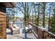 Deck provides ample seating to enjoy the lake views at 48 Blue Heron Ln, Roxboro, NC 27574