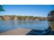 Dockside view overlooking the lake, providing scenic relaxation and access to waterfront activities at 48 Blue Heron Ln, Roxboro, NC 27574