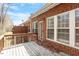 Inviting wooden deck overlooking the yard, ideal for enjoying outdoor living at 5036 Isabella Cannon Dr, Raleigh, NC 27612