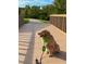 Golden retriever on a bridge in the community, with a picturesque nature trail at 607 Callan View Ave, Wake Forest, NC 27587