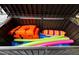 Storage box filled with life vests and pool noodles at 6160 Virgilina Rd, Roxboro, NC 27574