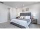 Serene bedroom with a plush bed, soft lighting, and neutral tones at 802 Hillfarm Dr, Wake Forest, NC 27587