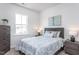 Tranquil bedroom with soft, neutral tones, offering a calming and restful retreat with ample natural light at 802 Hillfarm Dr, Wake Forest, NC 27587