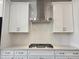 Well-lit modern kitchen featuring white cabinets, stainless steel appliances, and a stylish backsplash at 10020 Secluded Garden Drive Rd # 188, Apex, NC 27523