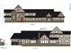 A detailed rendering of the home's front and rear elevation showcasing architectural design and material finishes at 140 Clear Springs Ct # 17, Pittsboro, NC 27312
