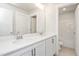 Bathroom featuring a double vanity with white cabinets, and a shower/tub at 1573 Piney Falls Dr, Wendell, NC 27591