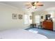 Bedroom with a ceiling fan, and hardwood floors at 3005 Woodgreen Dr, Raleigh, NC 27607