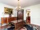 Well-lit dining room featuring hardwood floors and stylish furnishings at 3005 Woodgreen Dr, Raleigh, NC 27607