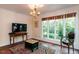 Living room with large windows, wood floors, and decorative area rug at 3005 Woodgreen Dr, Raleigh, NC 27607