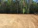 Land that has been cleared and is ready for building, backing up to a thick line of trees at 358 Coats Ridge Dr, Benson, NC 27504