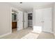 Bright bedroom with ensuite bathroom and walk-in closet, offering ample space and convenience at 3910 Wedonia Dr, Cary, NC 27519
