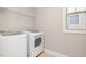 Well-equipped laundry room with modern washer and dryer, complete with ample natural light at 3910 Wedonia Dr, Cary, NC 27519