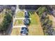 Overhead shot of the homes in the area, highlighting the generous lot sizes and peaceful surroundings at 4037 Mebane Oaks Rd, Mebane, NC 27302