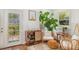 Cozy living room with hardwood floors, natural light, and stylish furniture at 424 S Greensboro St, Carrboro, NC 27510