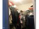 Walk-in closet with ample storage and shelving at 468 Dickens Dr, Raleigh, NC 27610
