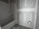 Bathroom showing the bathtub and faucet at 704 Compeer Way # 28, Rolesville, NC 27571