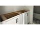 New bathroom vanity showcasing cabinets and hardware at 704 Compeer Way # 28, Rolesville, NC 27571