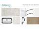 Kitchen design featuring countertop, backsplash, sink, faucet, and flooring samples at 704 Compeer Way # 28, Rolesville, NC 27571