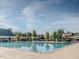 Large outdoor pool with slide and plenty of lounge chairs, perfect for relaxation and recreation at 829 Chapel Ridge Dr, Pittsboro, NC 27312