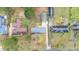 An aerial view displays the home's layout in the neighborhood at 928 Hanford Rd, Graham, NC 27253