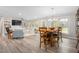 Open concept living spaces featuring a dining area, living room, and modern design elements throughout at 928 Hanford Rd, Graham, NC 27253