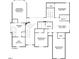 Floor plan showcasing the layout of the second floor at 101 Redfoot Run Rd, Chapel Hill, NC 27516