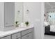Bathroom vanity featuring modern fixtures and countertops for daily use in a refined and comfortable space at 1053 Beechcraft Dr # 124, Mebane, NC 27302