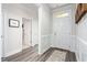 Clean and inviting foyer with hardwood floors and lots of natural light at 1053 Beechcraft Dr # 124, Mebane, NC 27302