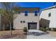 Two-story home with a brown garage door, neutral siding, and manicured landscaping at 109 Belle Plain Dr, Morrisville, NC 27560