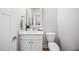 Neat powder room with modern sink and vanity at 139 Oswego Dr, Louisburg, NC 27549