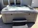 Close up shot of a bubbling hot tub with integrated steps for easy access at 149 Steep Rock Dr, Willow Springs, NC 27592
