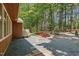 Backyard landscaping and patio area, perfect for outdoor enjoyment at 1801 Irish Blvd, Sanford, NC 27332