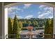 Balcony with a view of lush greenery and trees, offering a serene outdoor space at 201 Finsbury St # 201, Durham, NC 27703