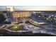 Rendering of an outdoor town center with shops, restaurants, and pedestrian-friendly walkways at 201 Finsbury St # 201, Durham, NC 27703