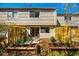 Private backyard features a patio, comfortable seating, and garden beds for relaxing outdoors at 220 Elizabeth St # F-2, Chapel Hill, NC 27514