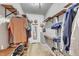 This walk-in closet features built-in shelving for ample storage at 250 Spring View Ln, Pittsboro, NC 27312